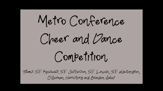 Metro Conference Cheer and Dance Competition  101424 [upl. by Dlanigger]