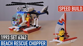 Speed build of 1993 LEGO® set 6342 quotBeach Rescue Chopperquot [upl. by Celia468]