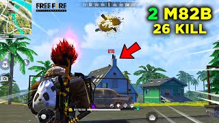 2 M82B Solo vs Squad 26 Kill OverPower Gameplay  Garena Free Fire Total Gaming [upl. by Petigny]