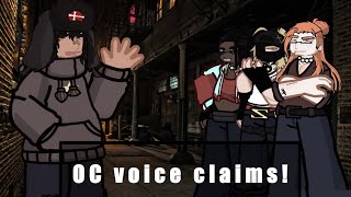 OC voice claims  Kelsey Jeffery Evan and Shawn [upl. by Mayhs]