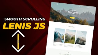 How to Create Smooth Scrolling effect using LENIS JS [upl. by Gereron]