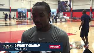 Devonte Graham on Jose Alvarados Big Game  New Orleans Pelicans [upl. by Anivol946]