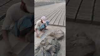 Making bricks with amazing handmade in Bangladesh brickmaker shortsviral shortvideo shorts [upl. by Yeltrab]