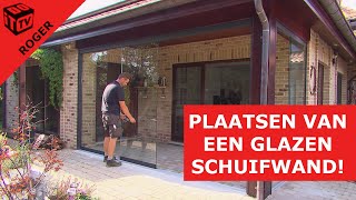 Glazen schuifwanden plaatsen  Roger [upl. by Westlund]