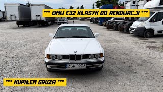 BMW E32 Kupiłem Gruza Do Renowacji 1989 rok M30 730i Biała Dama Na Chromie  cz1 [upl. by Vaughan]