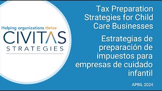 Tax Preparation Strategies for Child Care Businesses [upl. by Averell]