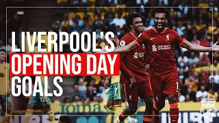 BEST LIVERPOOL OPENING DAY GOALS  Salah recordbreaker Coutinho winner Sadio Mane solo [upl. by Krucik]