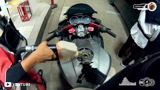 MOTORAN  DAY30 Mengisi Bahan Bakar di SPBU  MOORS MOTOVLOG [upl. by Nylareg]