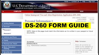 DV Lottery  DS260 Form Explained  Everything You Need To Know [upl. by Shabbir]