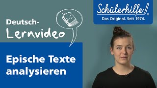 Analyse von epischen Texten 🎓 Schülerhilfe Lernvideo Deutsch [upl. by Anyek688]