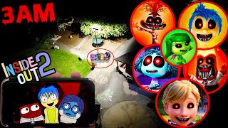 DONT WATCH SCARY INSIDE OUT 2 VIDEOS AT 3AM  DRONE CATCHES CURSED NEW EMOTIONS IN REAL LIFE AT 3AM [upl. by Kwang738]