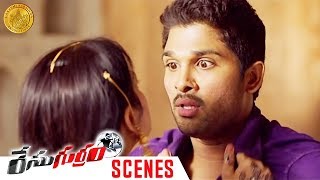 Saloni Warns Allu Arjun  Race Gurram Movie Comedy Scenes  Shruti Haasan  Thaman S [upl. by Holman]