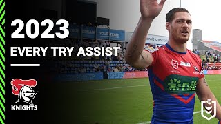 Every Kalyn Ponga Try Assist  NRL 2023 [upl. by Cherlyn696]