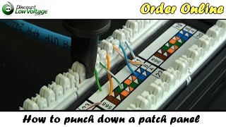 How to Punch Down a Network Ethernet Patch Panel [upl. by Adnaram443]