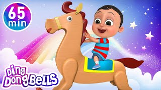 Chal Mere Ghode Tik Tik  25 More Kids Rhymes In Hindi  Hindi Nursery Rhymes  Ding Dong Bells [upl. by Matazzoni]