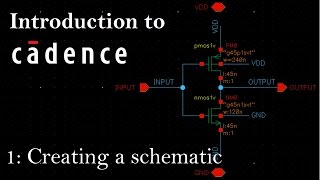 Intro to Cadence 1 Creating a Schematic and Symbol [upl. by Drahser]