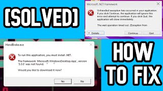 HOW TO FIX Net Framework Windows 7810 Initialization Error Did Not Succeed Easy Method [upl. by Kenton]