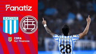 Racing 20 Lanús Resumen del partido  CopaSurFinanzas 2024 [upl. by Adnwahs959]