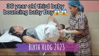 Emotional delivery painful labor  Birth Vlog  Bormal Delivery  Labor and delivery [upl. by Solberg470]