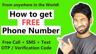 How to get a FREE Phone Number  Free Virtual Number for Verification and OTP Codes [upl. by Sy]