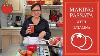 How to Make Nonna’s Homemade Passata Recipe  Back to Basics  Natalina’s Kitchen [upl. by Lantha852]