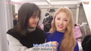 Vietsub Gugudan  Sejeong dạy Sally nói tiếng Hàn [upl. by Ierna]