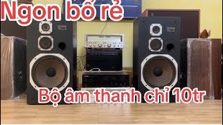 👍Bộ âm thanh PIONER NGHE HAY BÀY ĐẸP Loa PIONER CS 609 kết hợp âmly PIONER A535 Lh 0969436261 [upl. by Atalee]