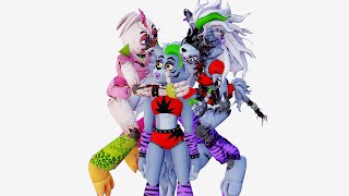 MMD FNAF SECURITY BREACH Freaks [upl. by Sedecram]