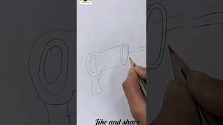 how to draw cute hair dryer hairdryer shorts [upl. by Inittirb]