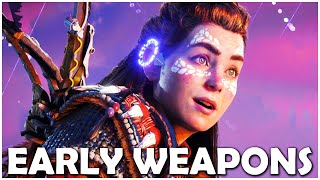 Horizon Forbidden West BEST Weapons Early How to Get Them  Horizon Forbidden West Tips [upl. by Dde]