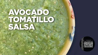 Rick Bayless Essential Salsas AvocadoTomatillo Salsa [upl. by Latimer542]