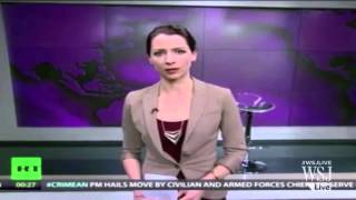 Russian State TV Host Disses Ukraine Incursion  Abby Martin RT America [upl. by Yerggoeg146]