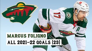 Marcus Foligno 17 All 23 Goals of the 202122 NHL Season [upl. by Aiuqram]