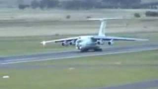 Russian IL76 attempts to crash during takeoff [upl. by Onitram]