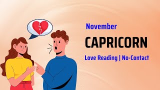 Capricorn Makar November 2024  love hindi tarot November  No Contact tarot card reading [upl. by Einomrah746]