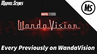 Every quotPreviously on WandaVisionquot  Marvel Scenes [upl. by Yeniffit]