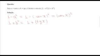 Exercícios Resolvidos  Seno Cosseno e Tangente  Exercício 1  Básico [upl. by Anaj]