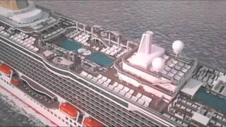 PampO Cruises  Animation of Britannia [upl. by Kabob]