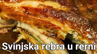 Špikovana svinjska rebra u rerni  Recept za najshrskavija i najsočnija rebarca [upl. by Aryahay]