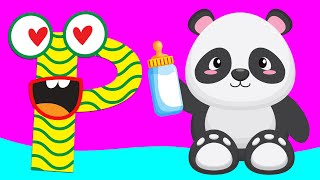 P for Panda  Alphabet Phonics  Learn to Read Letter Sounds with Animals [upl. by Feledy]