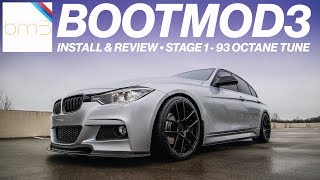 BOOTMOD3 STAGE 1 ON MY F30 BMW  INSTALL REVIEW AND PULLS [upl. by Azeel772]