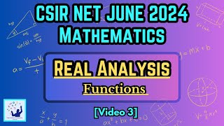 CSIR NET Mathematics June 2024 Solutions  Real Analysis  Memory Based Questions [upl. by Christoforo]