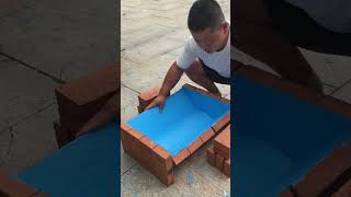 waterproof pool floorsofamakingathome construction [upl. by Adrahc]