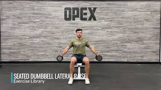 Seated Dumbbell Lateral Raise [upl. by Attekal]