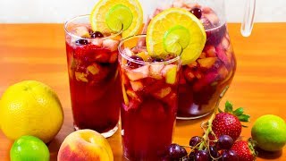 SANGRIA  RECETA FÁCIL  CENA NAVIDAD Y AÑO NUEVO  Sazón y Corazón [upl. by Yllen]