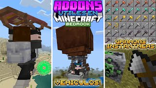 ADDONS UTILES EN MINECRAFT BEDROCK 1211  PACK DE MODS  ADDONS PARA MINECRAFT PE 1211 Y MAS [upl. by Romeyn]