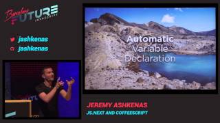 Jeremy Ashkenas  JSNext and CoffeeScript FutureJS 2014 [upl. by Quin331]