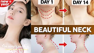 ✨BEAUTIFUL NECK EXERCISE✨  Get Slim Neck Lose Neck Fat Neck Lift Remove Saggy Neck Wrinkles [upl. by Lyontine]