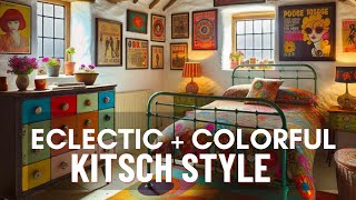 Colorful Eclectic Maximalist Retro Kitsch Home Decor Guide [upl. by Penman203]