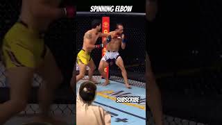 Spinning elbow knockout mma ufc mmafighting knockoutoftheyear [upl. by Rosenfeld]